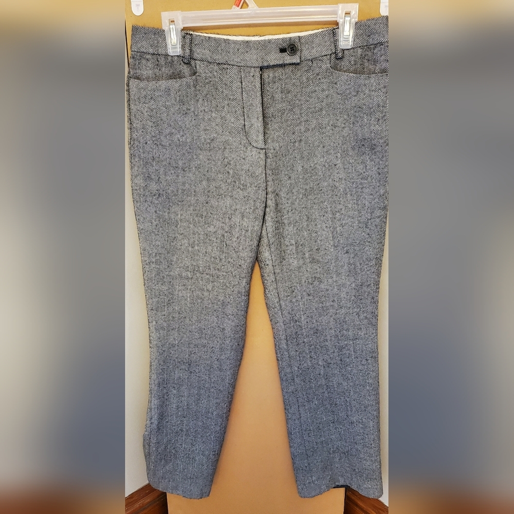 Women's Gray Wool Dress Pants